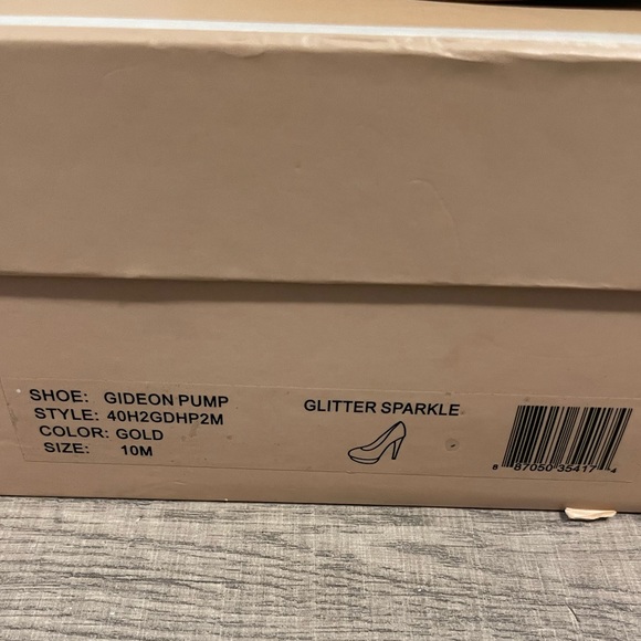 Michael Kor Gold Sparkle High Heels - Picture 2 of 5